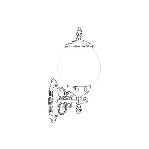 Opviq Vanjska zidna lampa BAP-68194-BSY-OP, 45 cm, E27, 40W, IP65, Crna Slike