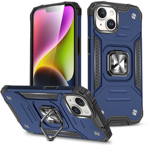 Wozinsky Armored etui z držalom za prste za iPhone 15 Plus Ring Armor moder, (21521791) Slike