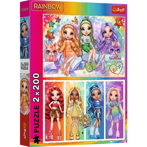 Puzzle 2x200 - Rainbow dolls / MGA Rainbow high Trefl 13335 Cijene