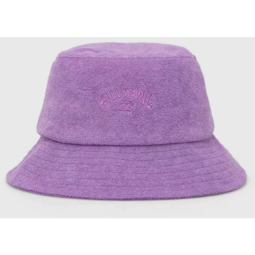 Billabong Bombažni klobuk vijolična barva