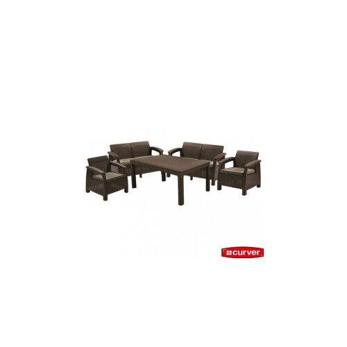  Baštenska garnitura corfu fiesta set braon - topla taupe Cene