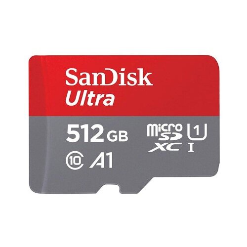 San Disk SDXC MICRO 512GB ULTRA, 150MB/s, UHS-I, C10, A1, adapter Cene