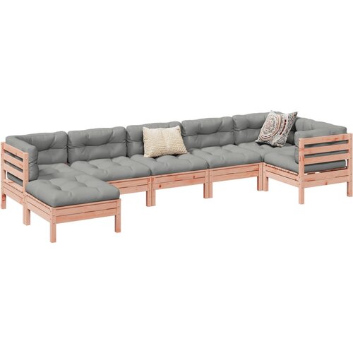 vidaXL 7-dijelni set vrtnih sofa s jastucima masivno drvo duglazije Cene