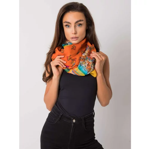 Fashion Hunters Orange scarf with prints