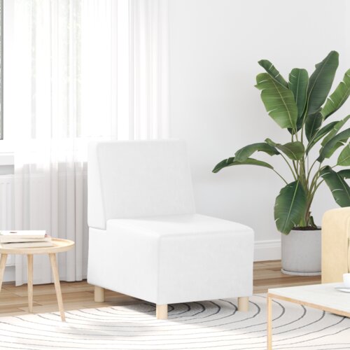 VidaXL Sofa stolica Bijelo 55 x 74 x 82 cm Slike