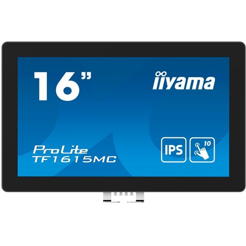 Iiyama 15,6" PCAP Bezel Free 10P Touch, 1920x1080, DisplayPort, HDMI, VGA, 405cd/m2 (with touch), USB Interface, Through Glass (Gloves) mode, External Power Adapter, MultiTouch only with supported OS, Open frame model with seal, IP65 front TF1615MC-B1 Cene