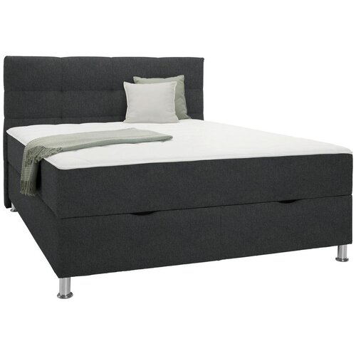 Mömax Postelja Boxspring Oviedo, Antracit,160x200 Cene