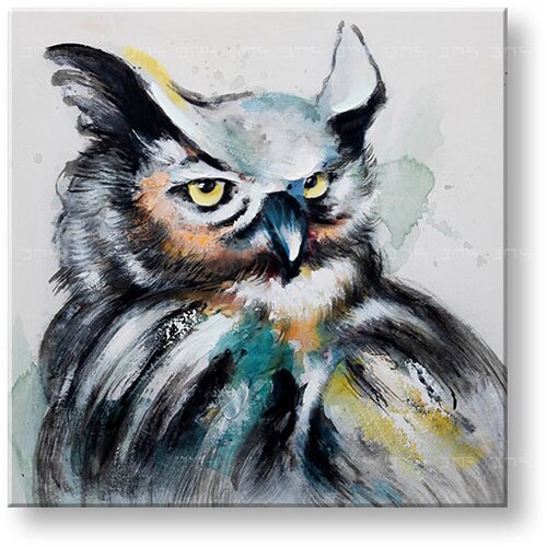  Naslikana slika na platnu sova 1-delna 60x60 cm CWF1279HE1 Slike