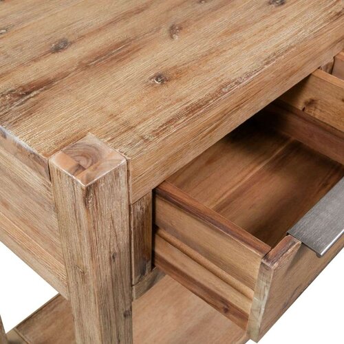  Konzolni stol 82 x 33 x 73 cm od masivnog bagremovog drva Slike