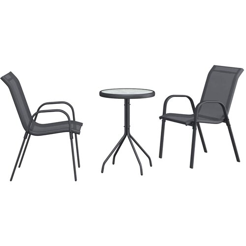 Bistro set za vrt 3 pcs Čelik Slike