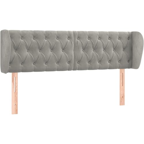 Maison Chic vzglavna omarica - nočna omarica - posteljna omarica z u&amp;scaron;esi svetlo sivo 163x23x78/88 cm žamet, (21711405) Slike