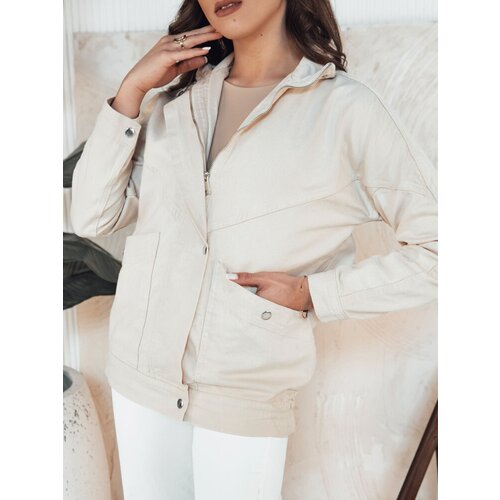 DStreet BERENICES women's denim jacket light beige Cene