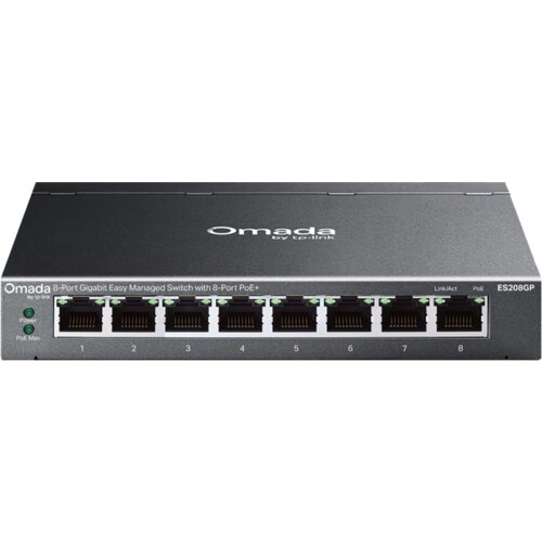 Tp-link ES208GP Omada 8-Port Gigabit Easy Managed Switch with 8-Port PoE+, 8x G PoE+ Ports, 802.3at/af,... Cijene