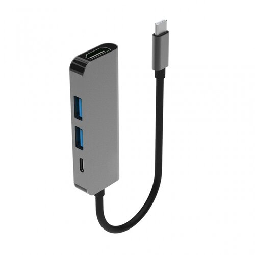  Adapter Tip C na HDMI, 2xUSB 3.0 tip C 4u1, Sivi Cene