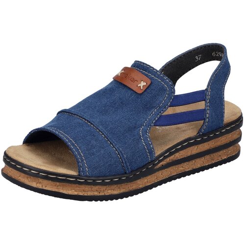 Rieker Sandali moder denim / rjava Cene