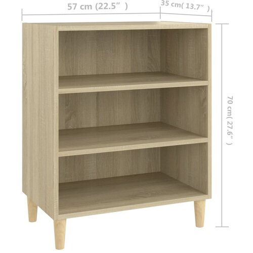  Komoda boja hrasta sonome 57 x 35 x 70 cm od konstruiranog drva Slike