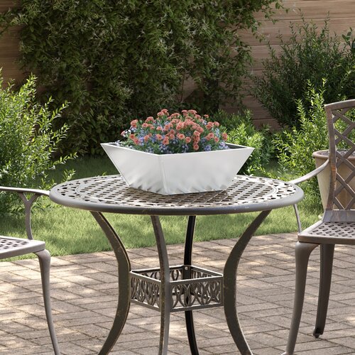VidaXL Set cvetličnih korit iz jekla Galvanizirano jeklo 40 x 40 x 15 cm Slike