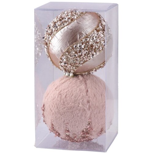  Icy lux, novogodi&scaron;nja kugla, set, zlatno-roze, 12cm, miks, 2K Cene