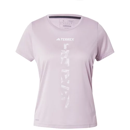 adidas Terrex Tehnička sportska majica 'AGRAVIC' lila / bijela