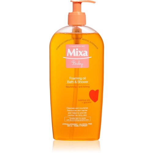 Mixa Baby nežno penasto olje za umivanje otroške kože 400 ml za otroke Cene