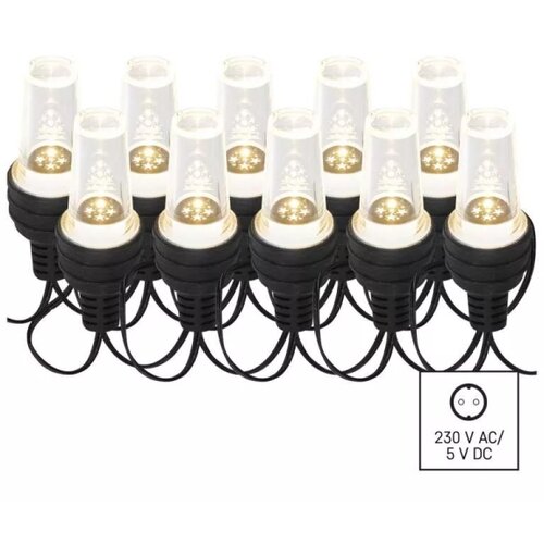  LED spoljni niz 10xLED/9,5 m IP44 hladno-bela Slike