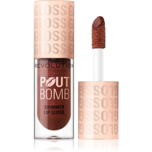 Makeup Revolution Shimmer Gloss bleščeči sijaj za ustnice odtenek Chocolate Sparkle 4.5 ml Cene