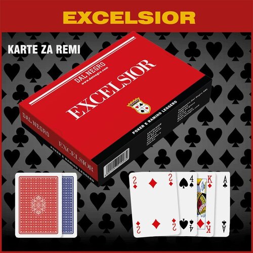 Dal Negro &amp;quot;EXCELSIOR&amp;quot; karte za remi Slike