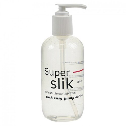 Super Slik waterbased lubricant transparent 250ml Slike