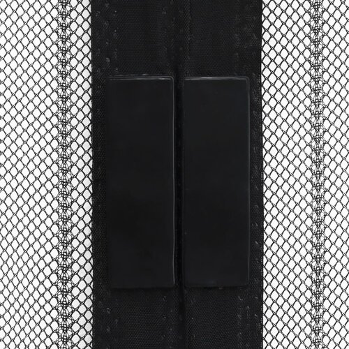  Zastori protiv insekata 2 kom s magnetima 200 x 80 cm crni Slike