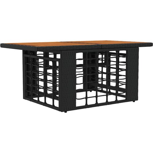 VidaXL Stol za podizanje u vrtu Crna i prirodna 100 x 55 x 37 cm - Crna i prirodna Slike