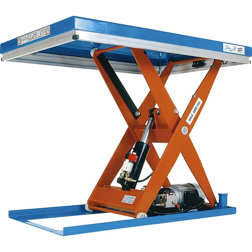 Edmolift Kompaktna dvižna miza, stacionarna, nosilnost 1000 kg, plošča DxŠ 1200 x 800 mm, uporabni dvig 820 mm Cene