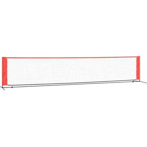  Teniska mreža crno-crvena 500x100x87 cm od poliestera Slike