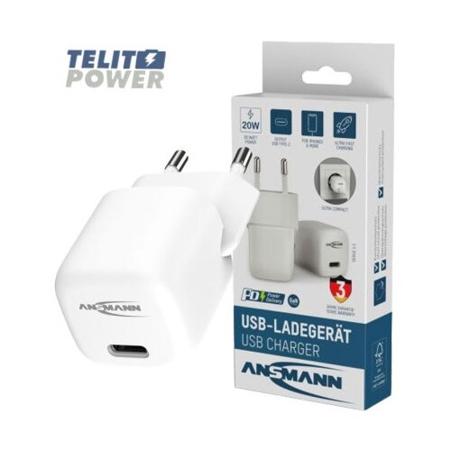 Ansmann HC120PD USB-C punjač 20W &amp;ndash; kompaktan, brz i bezbedan ( 4980 ) Slike