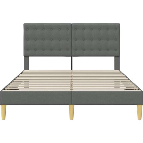  Okvir za krevet Tamnosiva 120 x 190 cm Tkanina - Tamnosiva 120 x 190 cm Slike