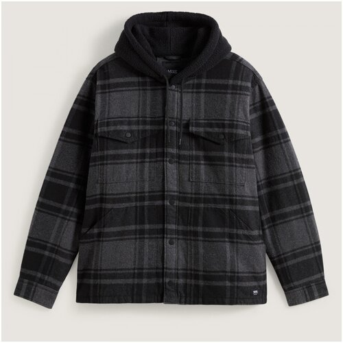 Vans Srajce z dolgimi rokavi Piedmont hooded plaid shacket Črna Slike