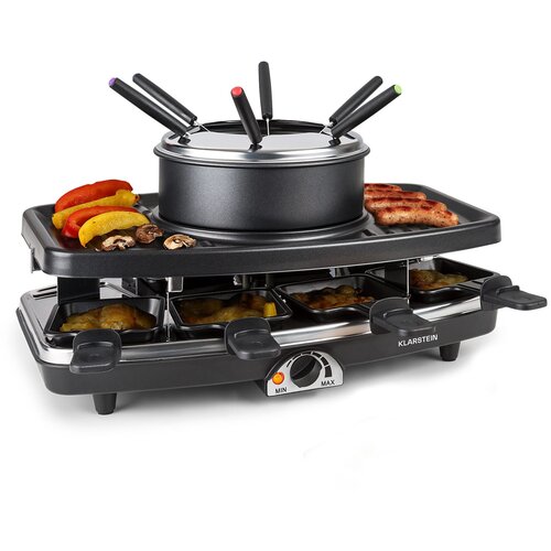Klarstein Entrecote,1100 W, 8 Oseb, Raclette Žar, Fondu Cene