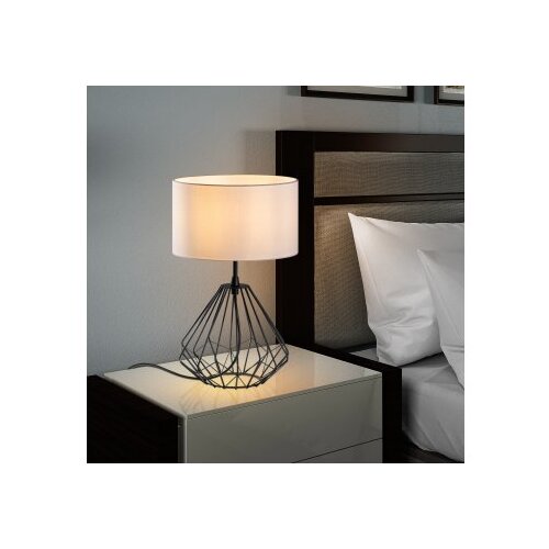 Opviq Stolna lampa Diamond-S-706, 25x25x43 cm, IP20, Crno-bijela Cene