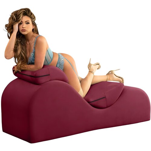 Liberator Esse Lounger - Variabilna postelja za seks - 3 kosi (bordo) Cene