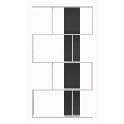 TemaHome Bijela/crna biblioteka 89x165 cm Sigma –
