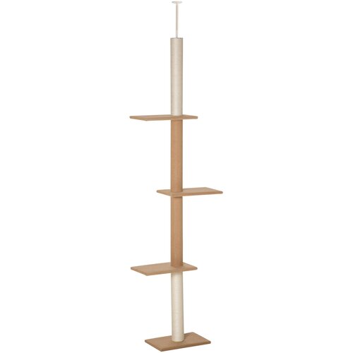 HOMESTAR Drvo za mačke do stropa  podesivo 228-260 cm  3 razine  grebalica  kaki Cijene