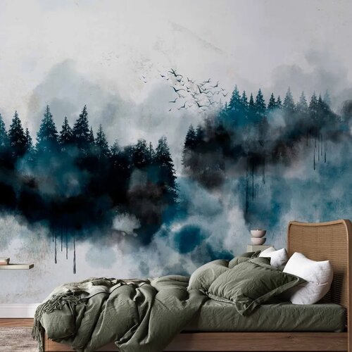  Foto tapeta - Painted Mountains 294x210 Samoljepljiva Slike