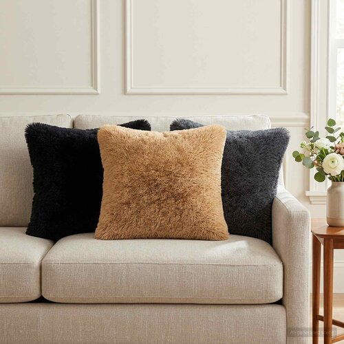 Presvlaka za jastuk 2 pcs HEERLEN Sivosmeđa 35 x 35 cm PV flis Cene