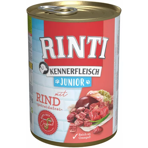Rinti Kennerfleisch Junior 6 x 400 g - Govedina