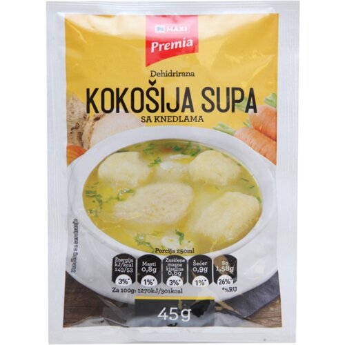 Premia Supa kokošija sa knedlama 45g Cene