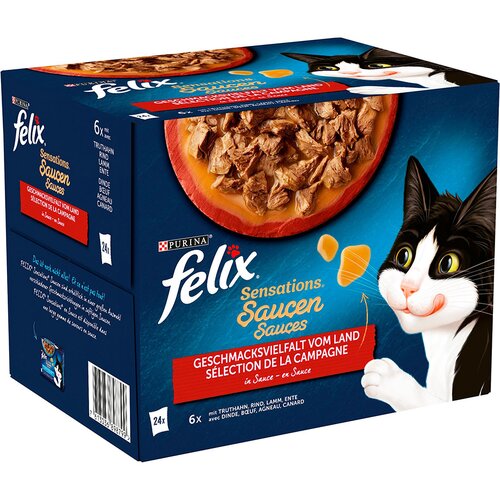 Felix &amp;quot;Sensations&amp;quot; vrećice 24 x 85 g - Puretina, govedina, janjetina, pačetina Slike