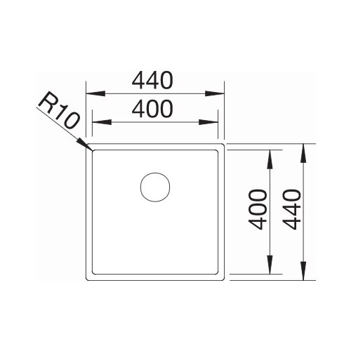 Blanco sudoper CLARON 400-U InFino INOX 18/10, bez dalj.upr. Slike