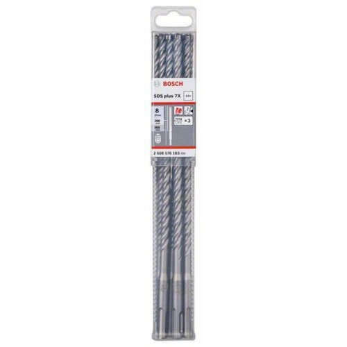 Bosch hamer burgija SDS plus-7X 8 x 200 x 265 mm, 1 komad ( 2608576183. ) Slike