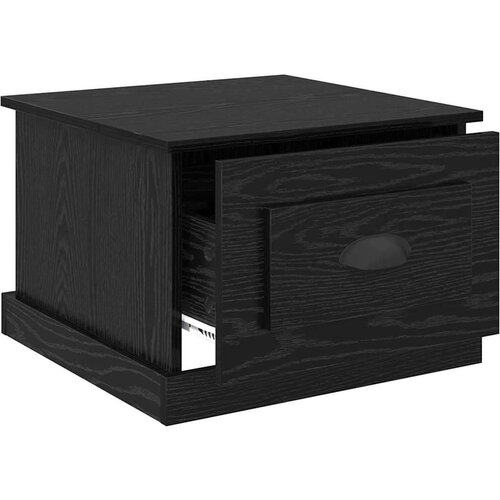 VidaXL Kava Stol Crni hrast 50 x 50 x 35 cm Konstruirano drvo Slike