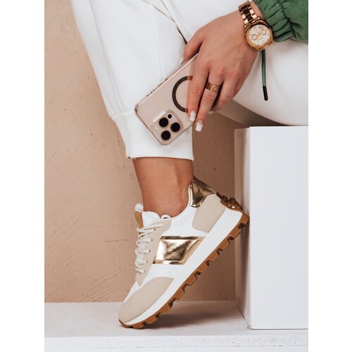 DStreet Sportowe sneakersy damskie EASYSTEP beżowe Slike
