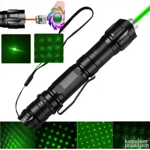  laser sa punjivom baterijom laserski pokazivac zelene boje veci model Cene